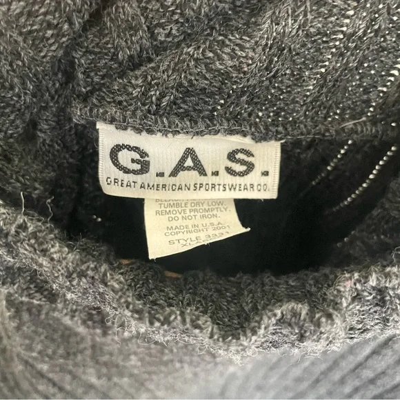 G.A.S Women’s Turtleneck Knot Gray Dress MIDI Size XL *Measurements in photo* - Picture 4 of 7